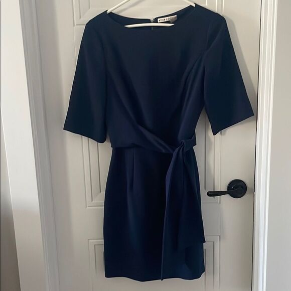 Alice + Olivia Classic Navy Blue Dress - Picture 1 of 8